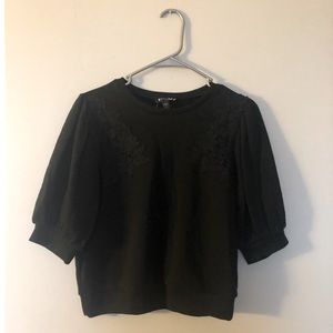 BNWT Express floral motifs cropped sweatshirt